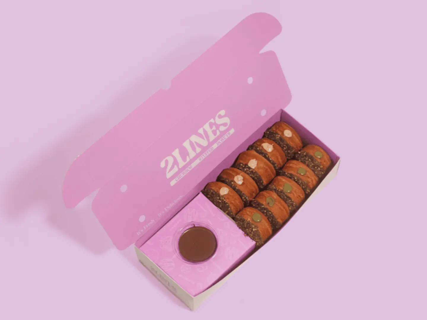 دونات مع رشة زعتر محشية نوتيلا ١٠ قطع