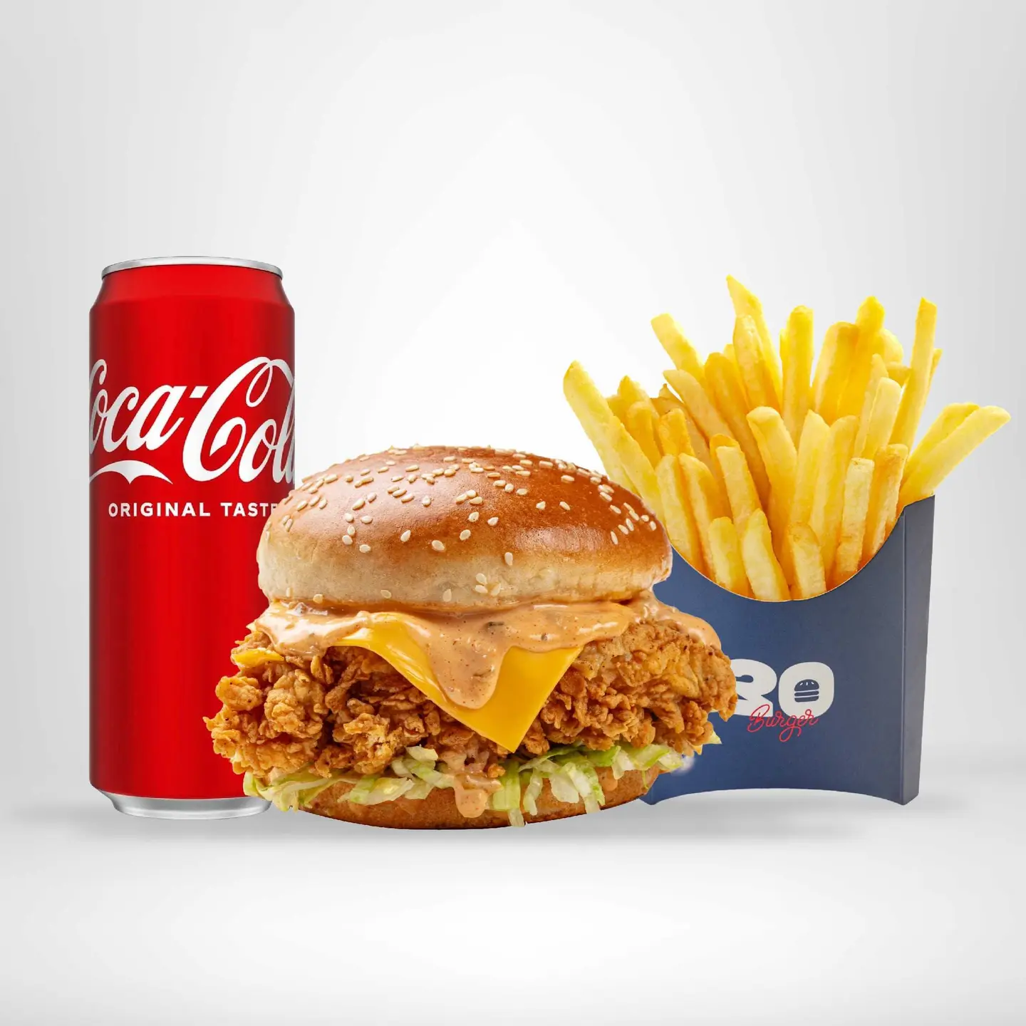 وجبة برجر دجاج كريسبي - سبايسي