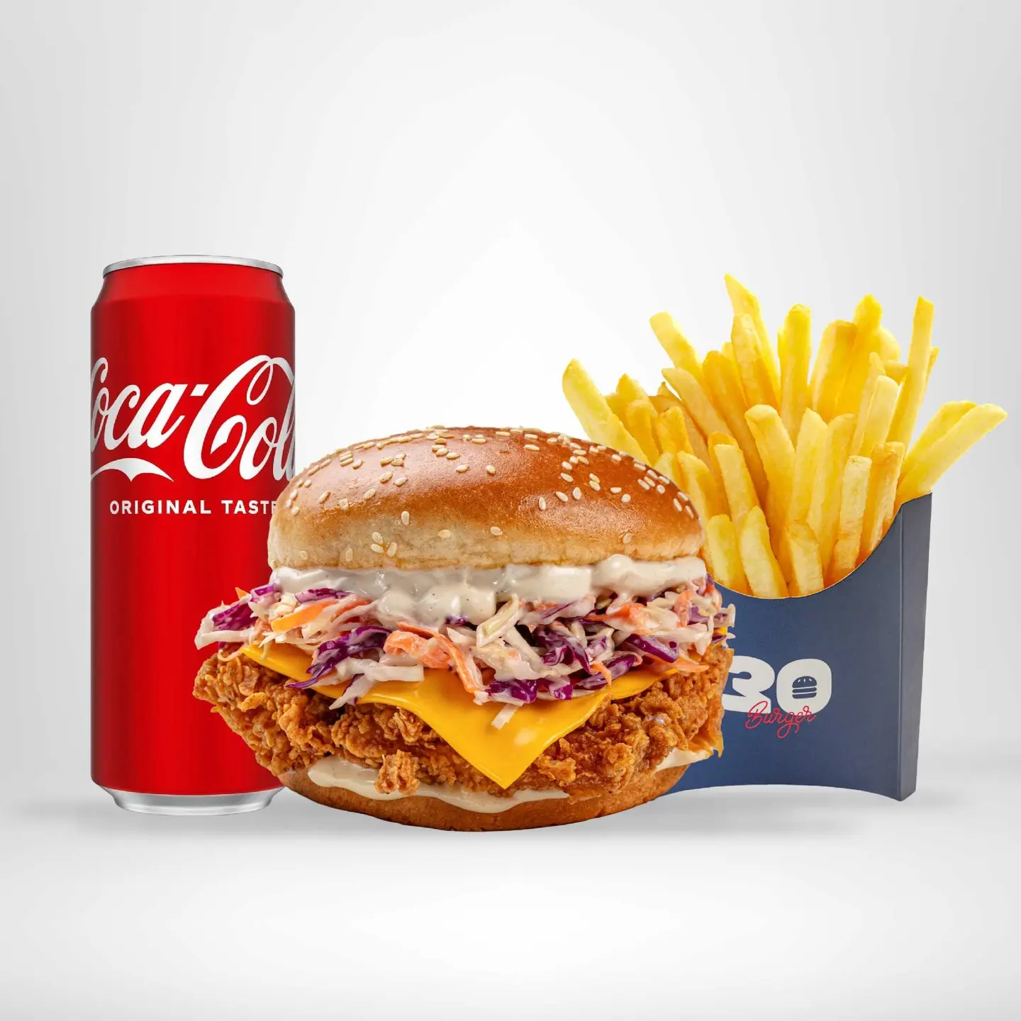 وجبة كول سلو برجر الدجاج