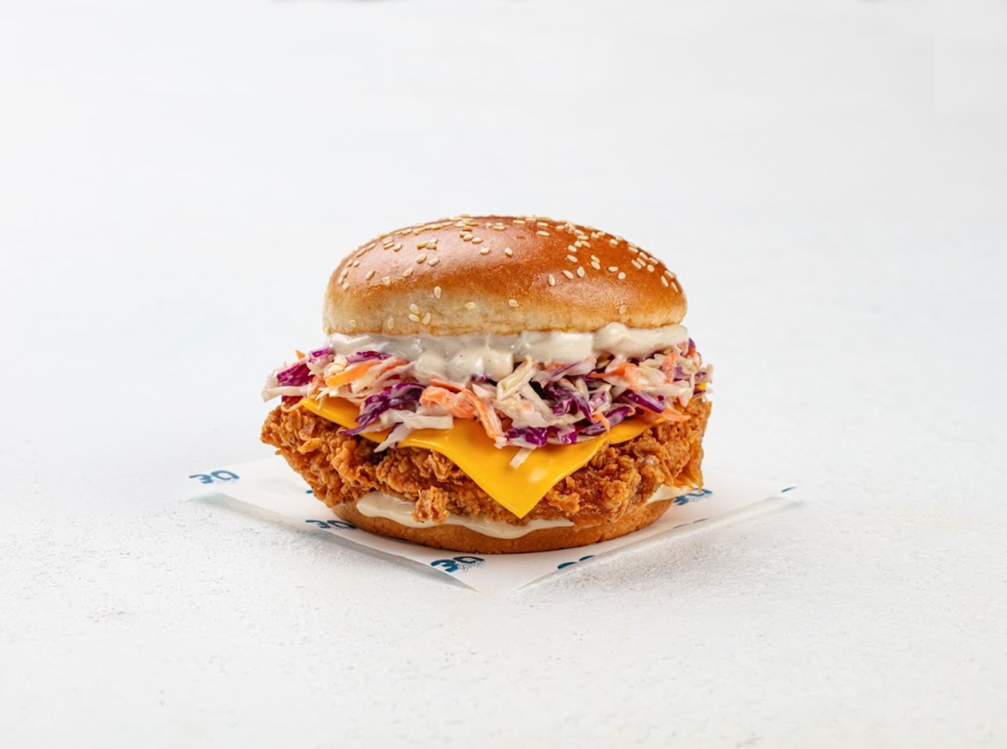 Chicken Coleslaw Burger