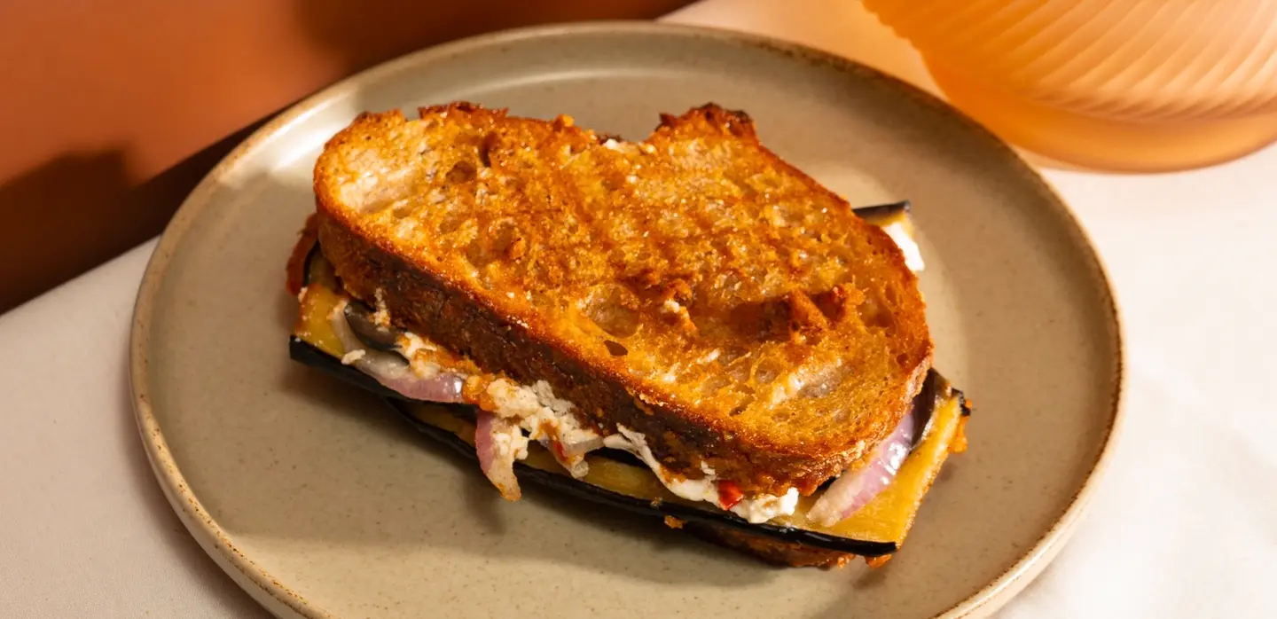 Greek Grilled Cheese Sandwich
