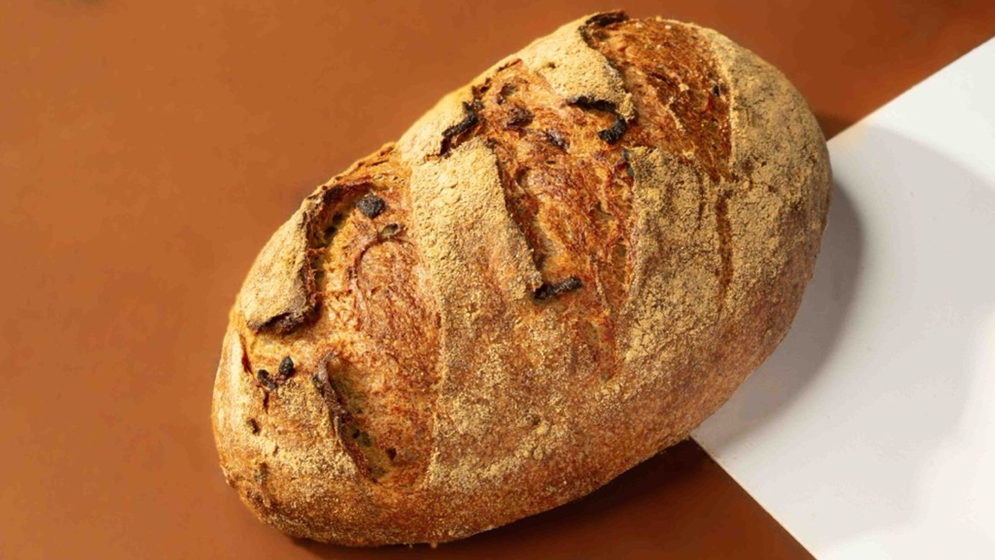 Medium Country Bread With Green Olives And Herbes De Provence