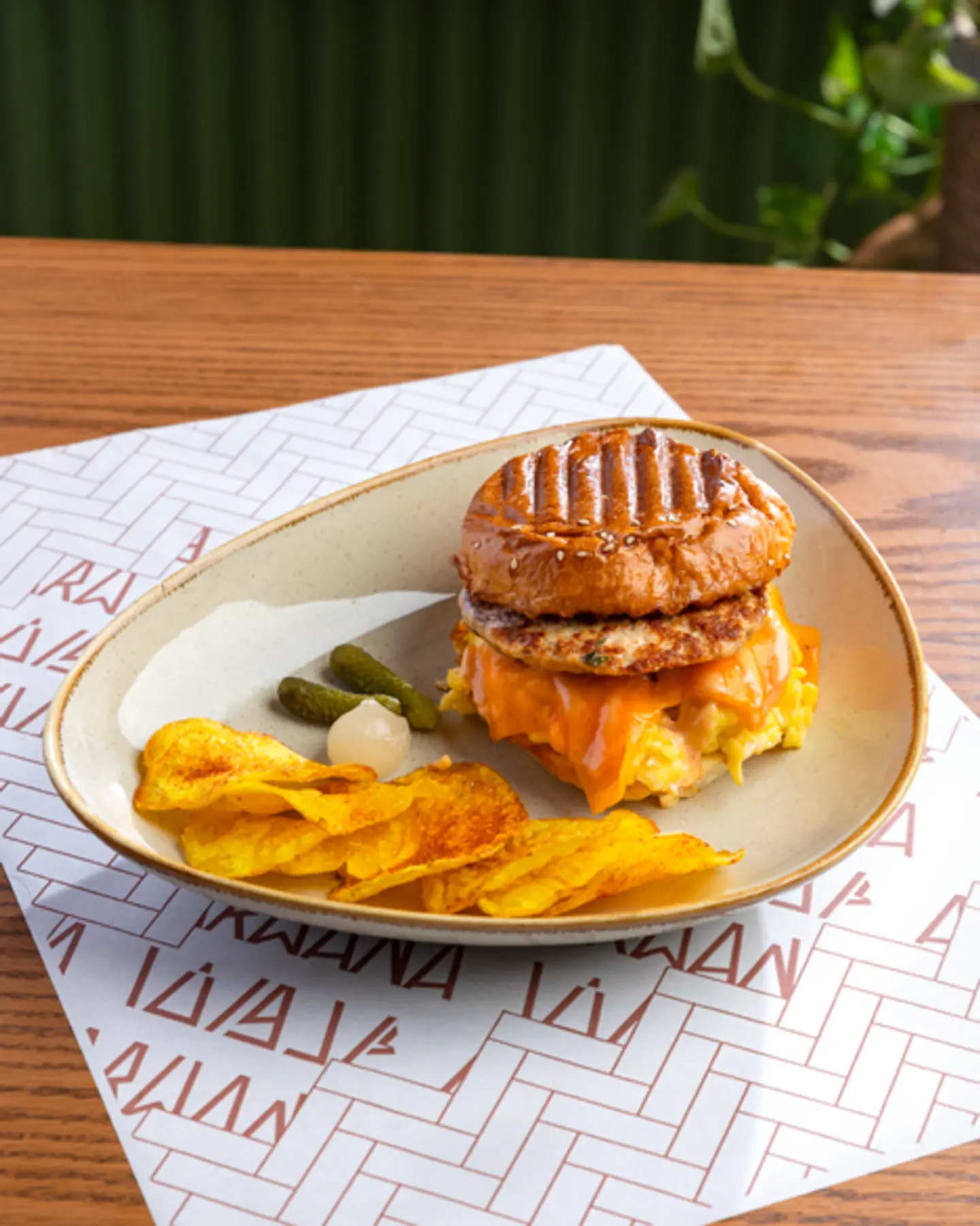 Egg And Chicken Sausage Bun