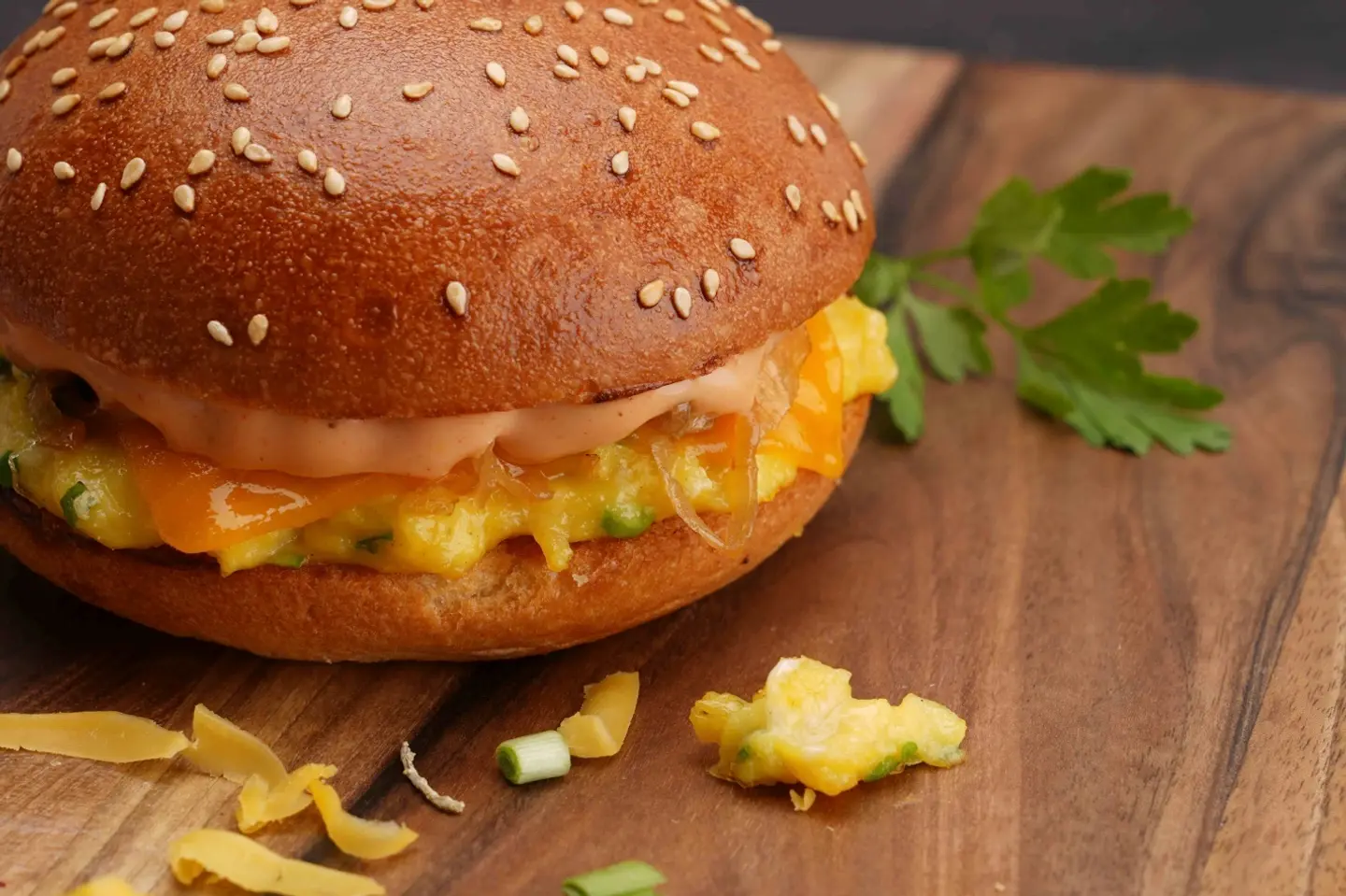 Herby Egg And Cheese Bun