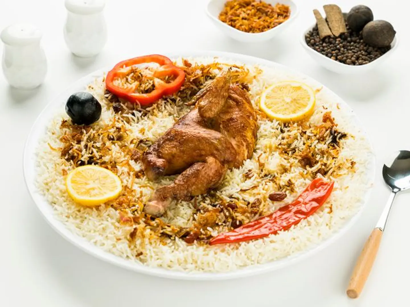 Half Chicken Roast With Rice