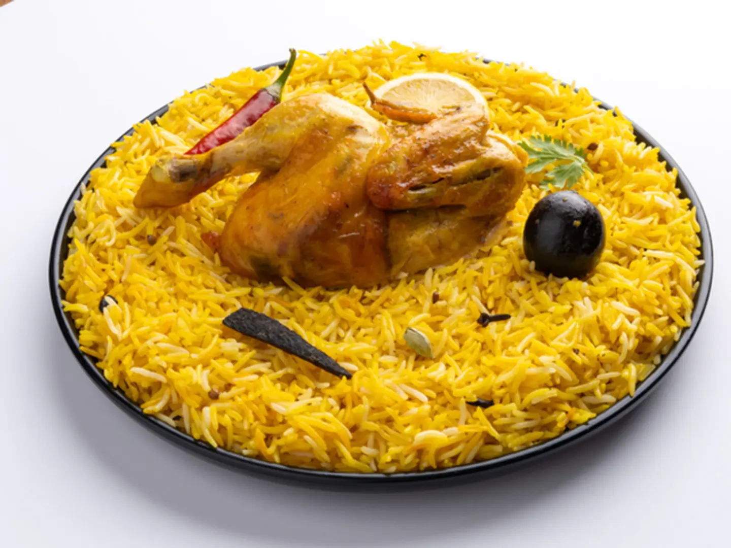 Half Chicken Mandi With Rice