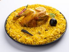 نص مندي مع الأرز