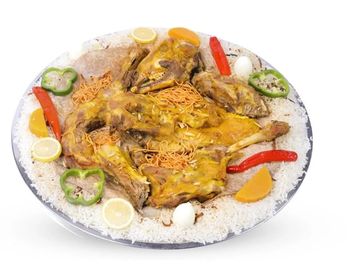 Half A Goat Of Mandi Meat With Rice