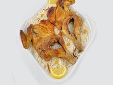 حبة دجاج مظبي مع الأرز