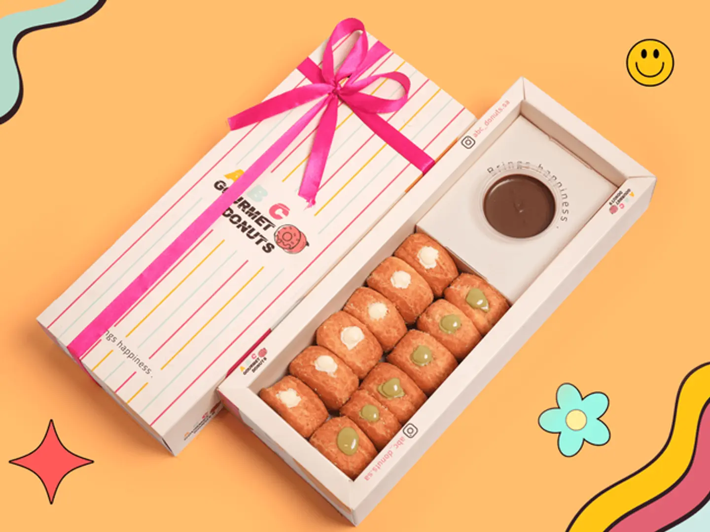 هولي ميني دونات محشية ١٢ قطعة