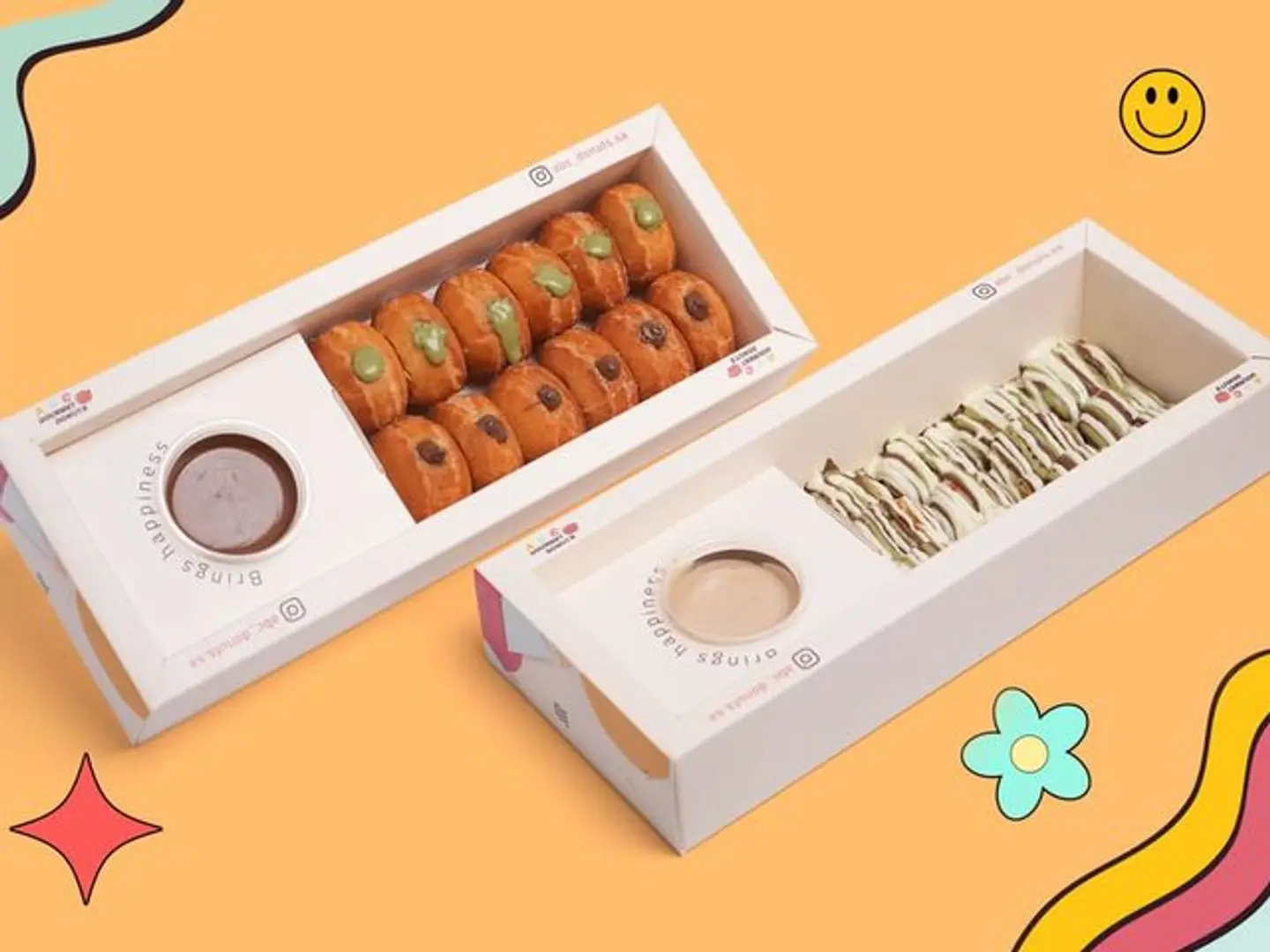 12 Piece Filled Donut Box + 12 Piece Pancake Box