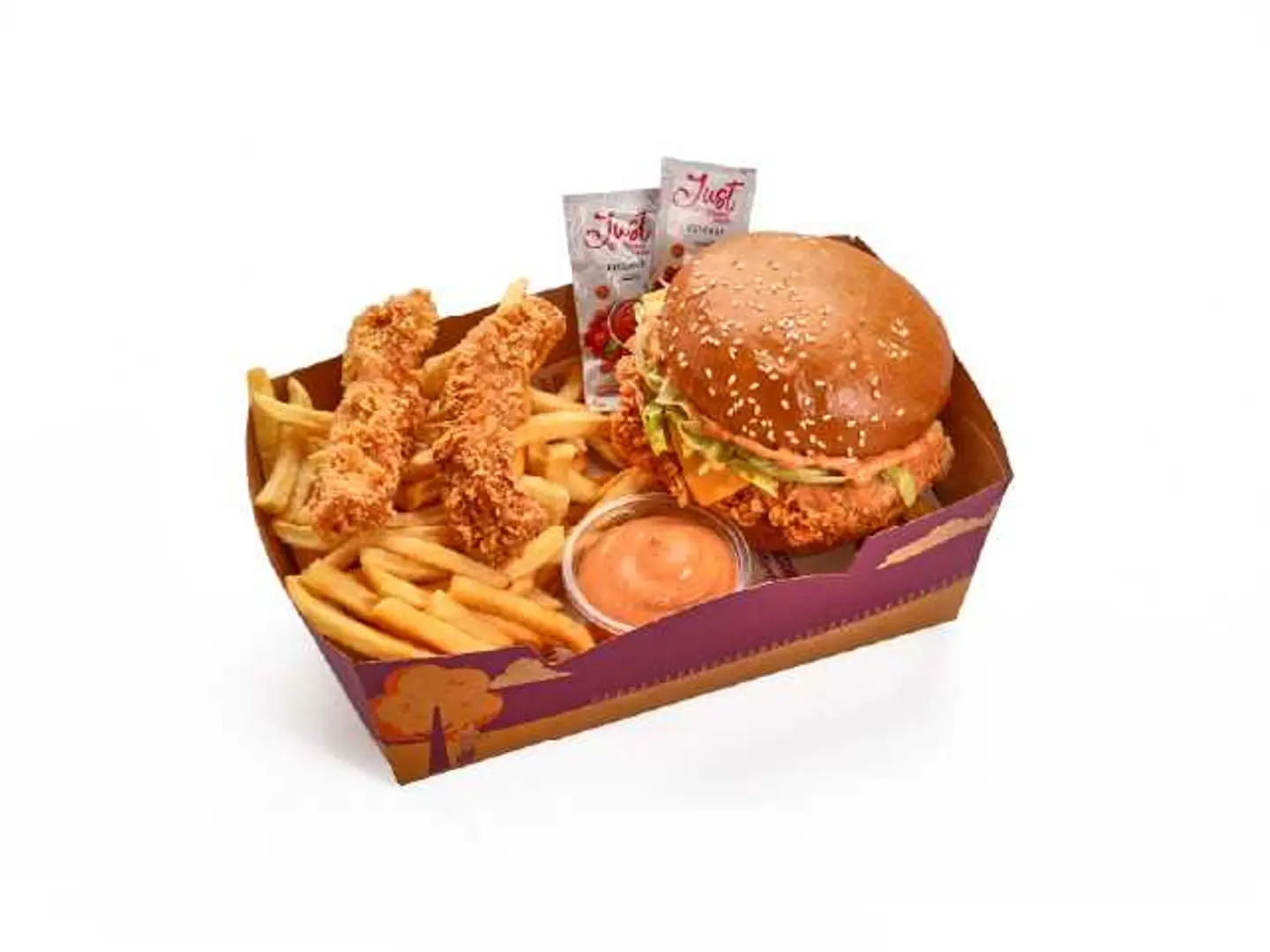 Regular Crunchy Burger Meal