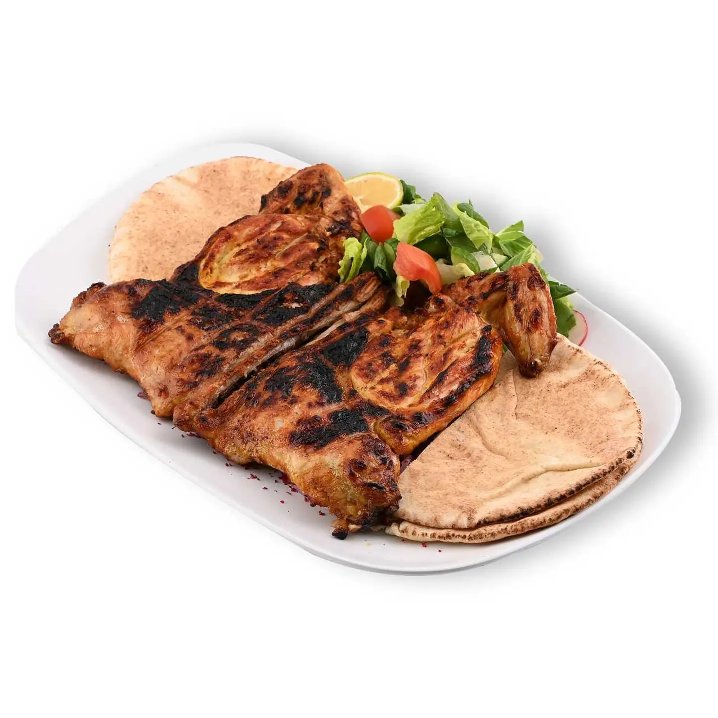 حبة دجاج الفحم سادة