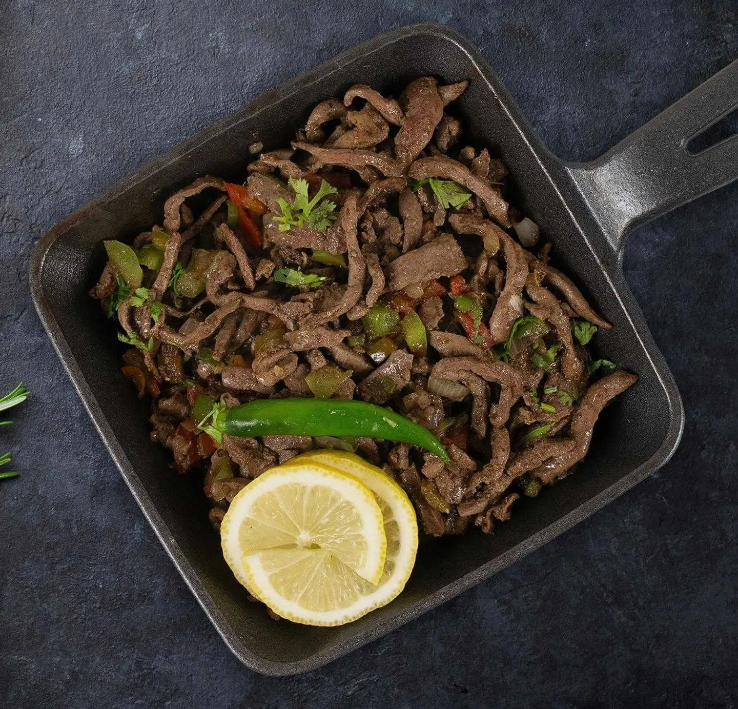 A Plate Of Fresh Lamb Liver