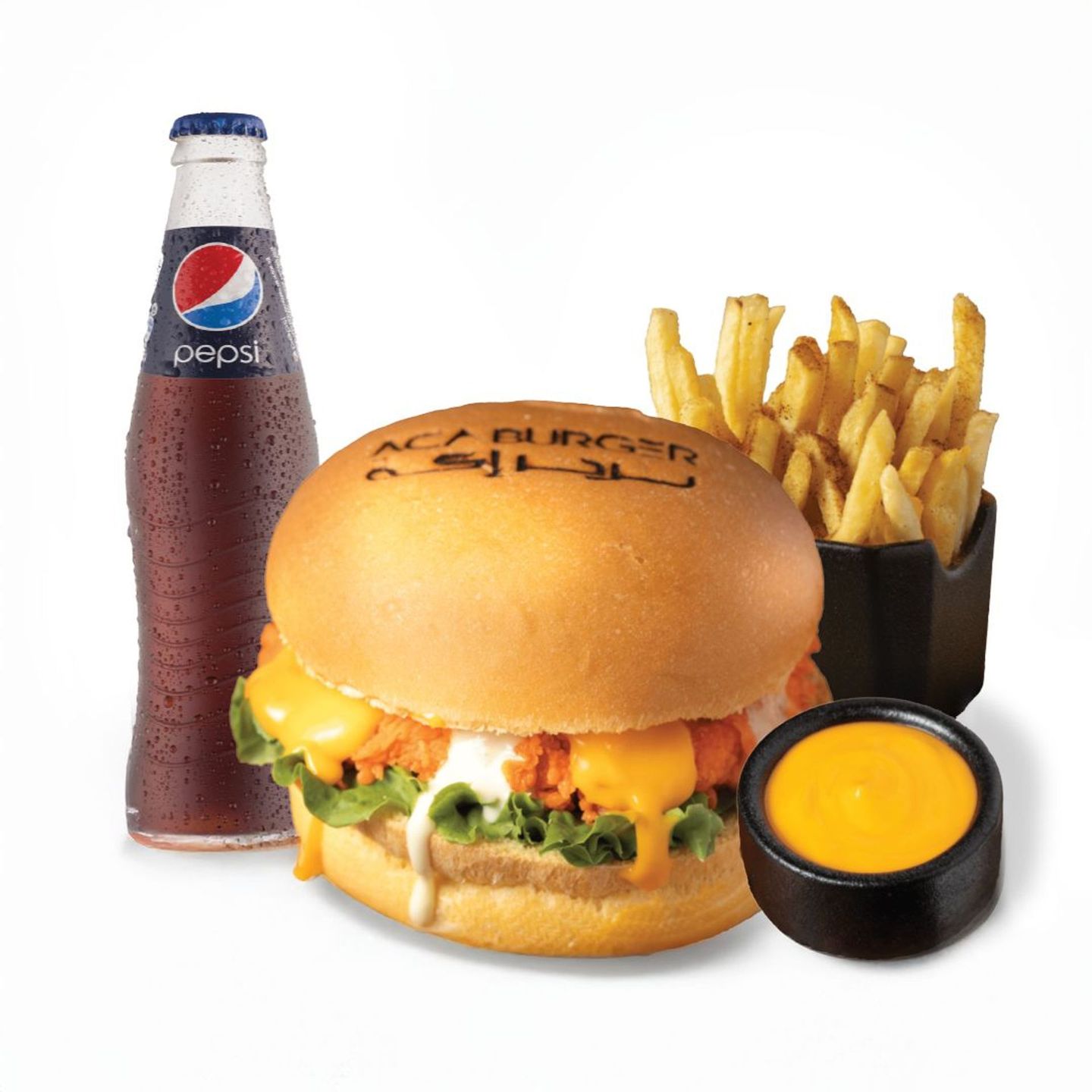 Chicken Cheese Burger Meal