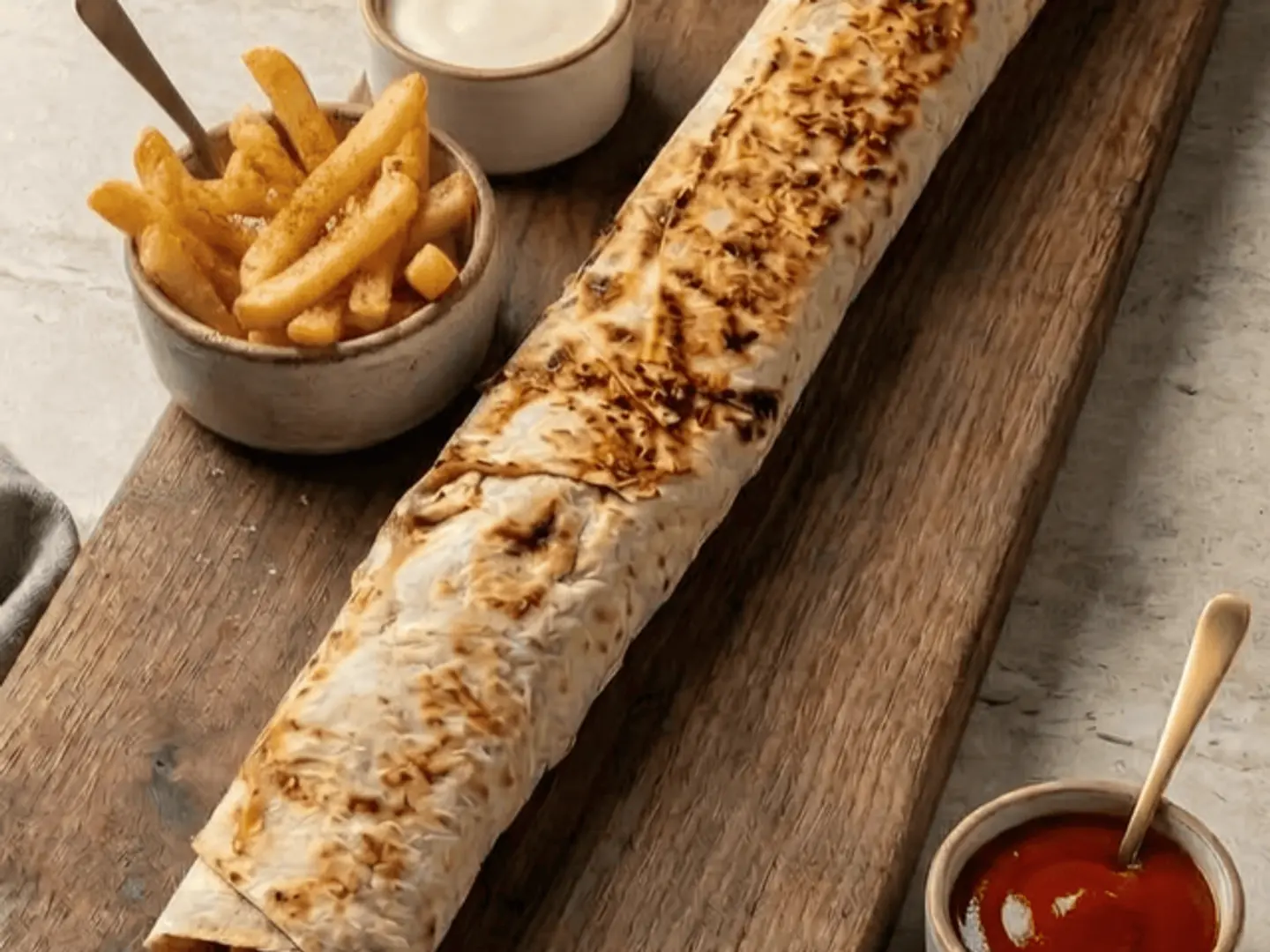 شاورما نص متر