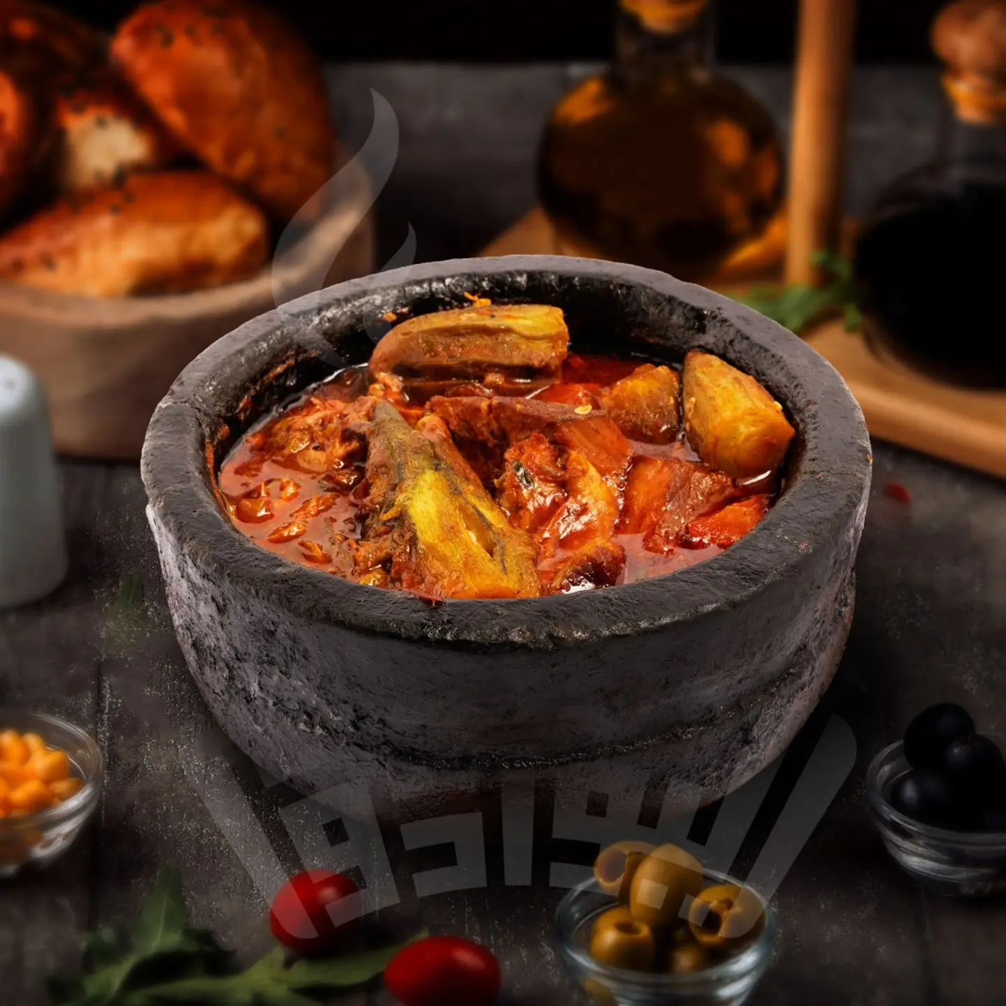 باميه باللحم