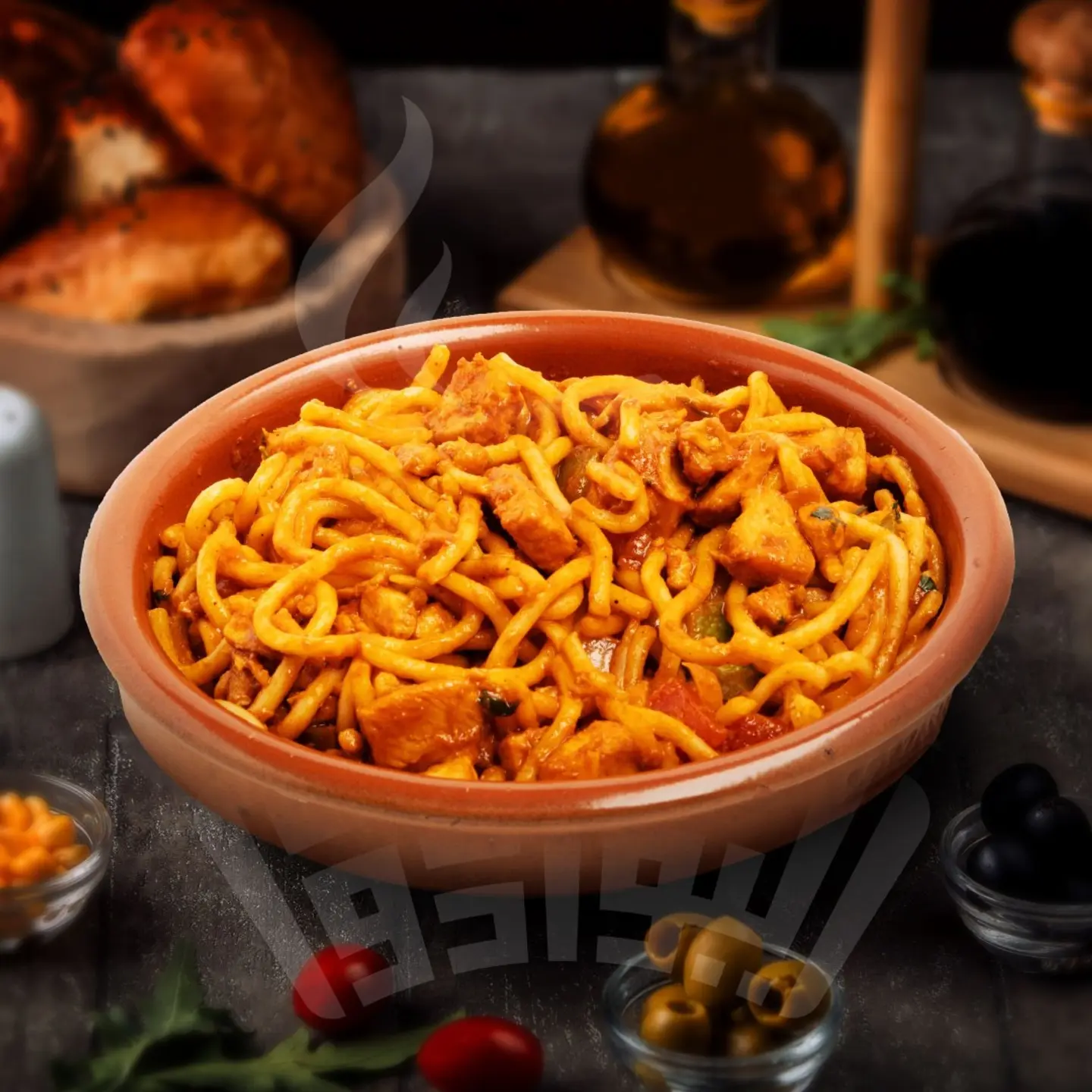 معكرونه بالدجاج