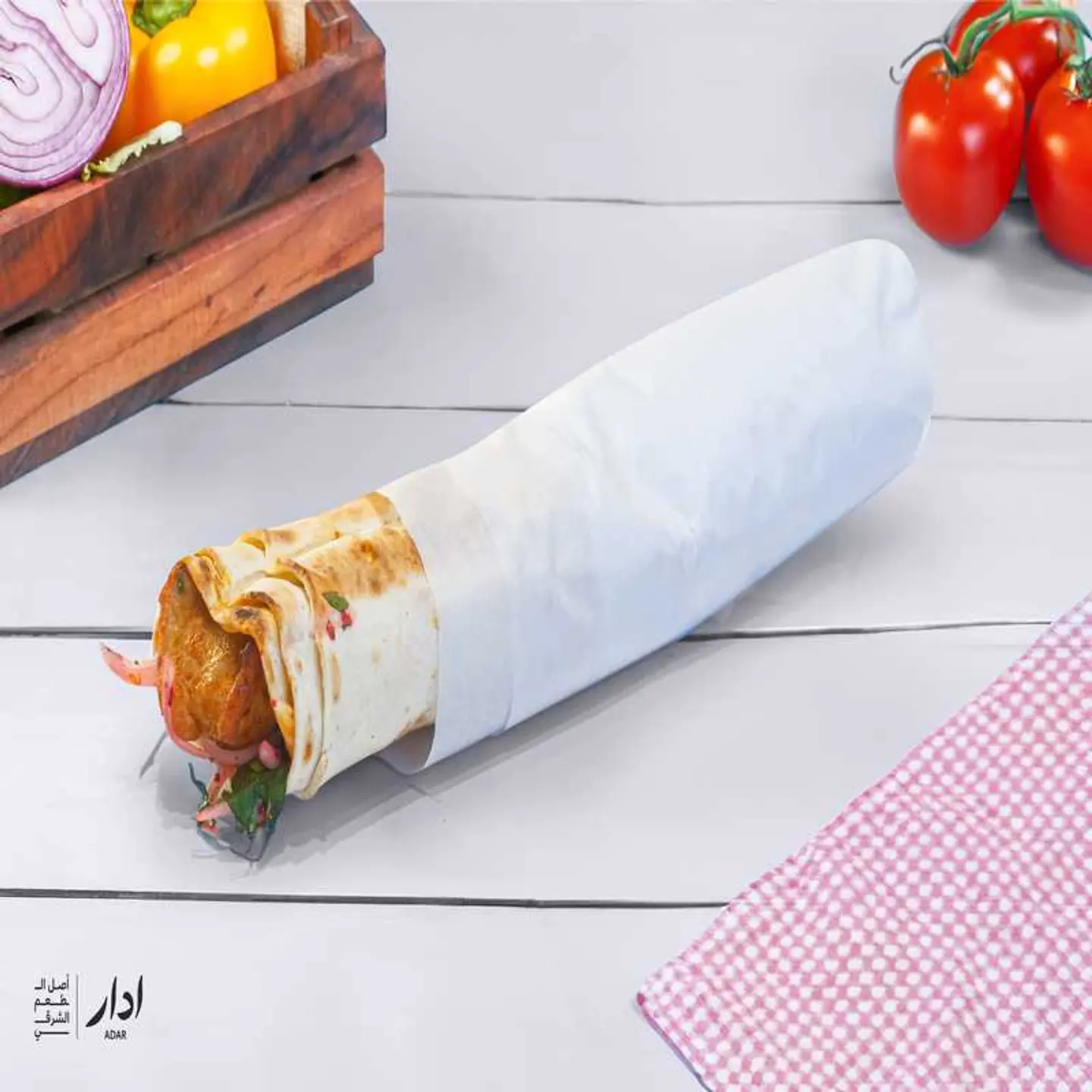 Shish Tawook Sandwich With Hummus