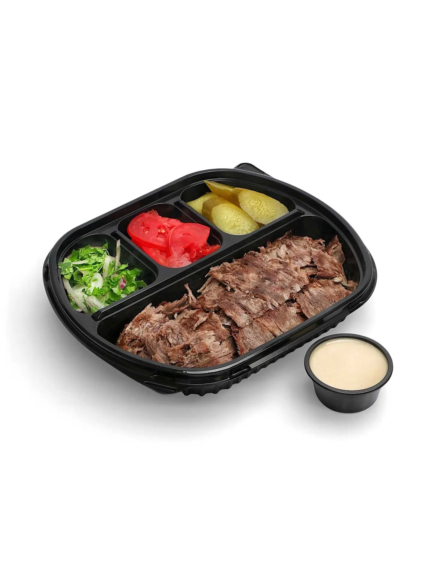 صحن شاورما اللحم حجم وسط