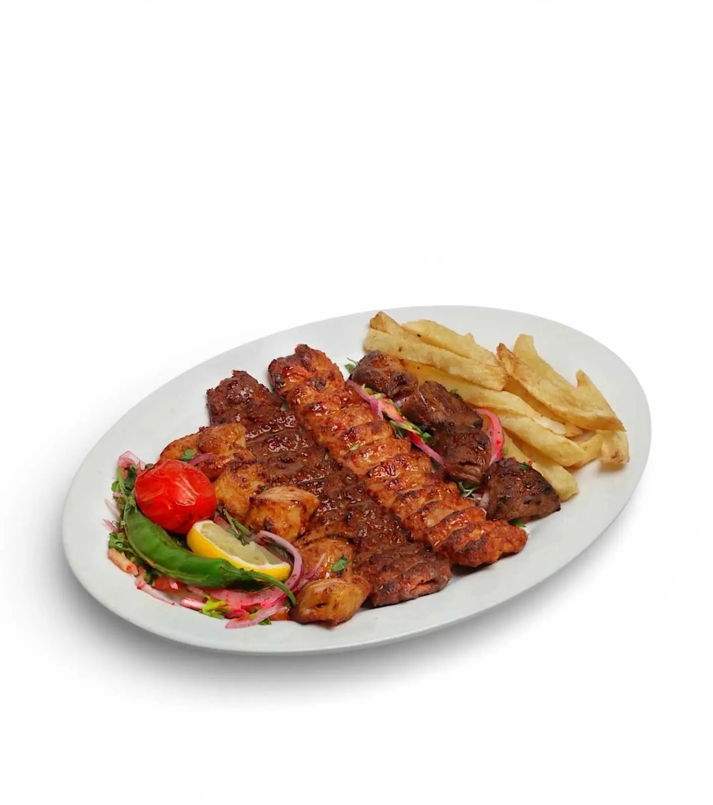 صحن مشاوي مشكلة