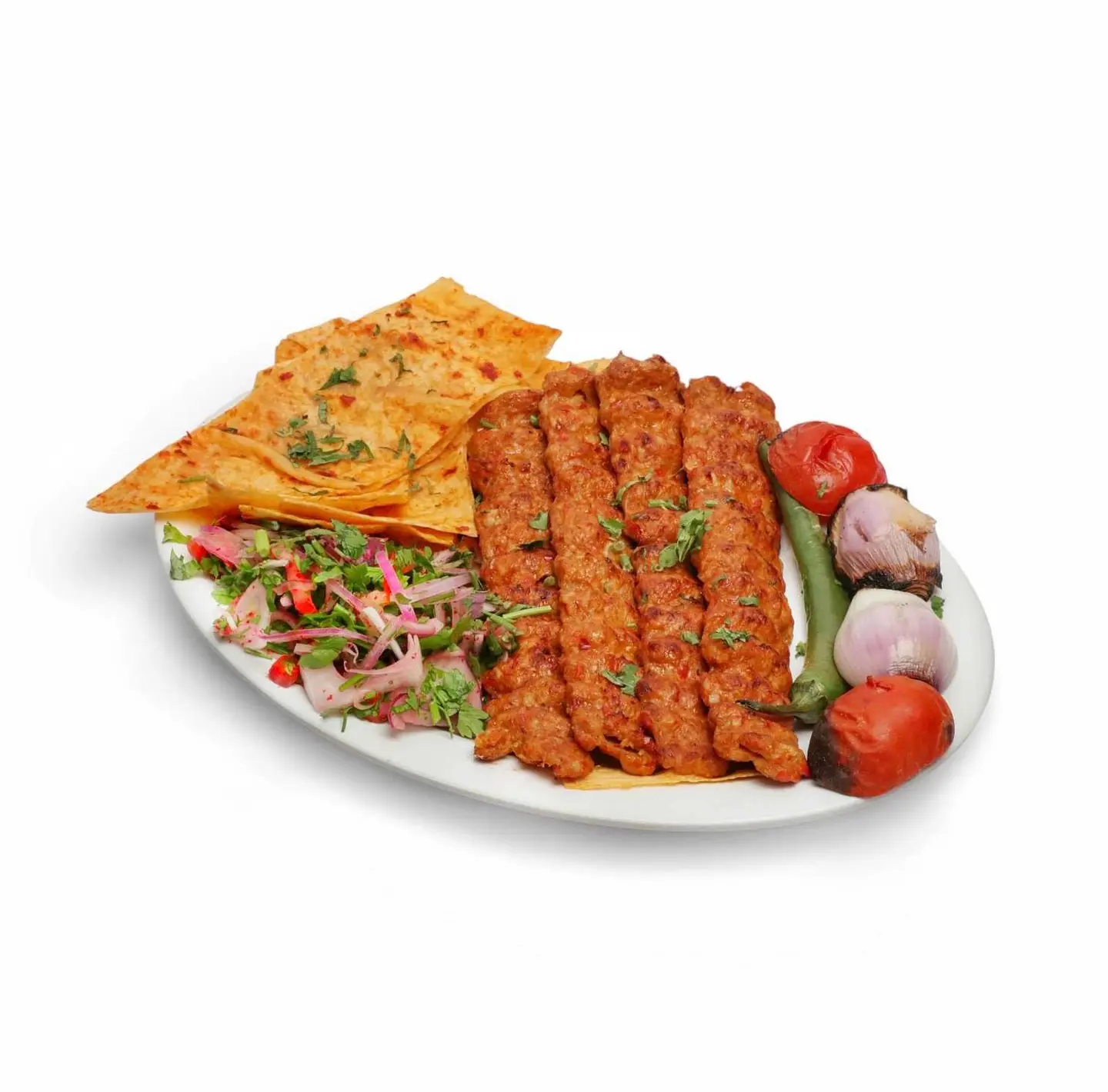 صحن كباب دجاج نص كيلو