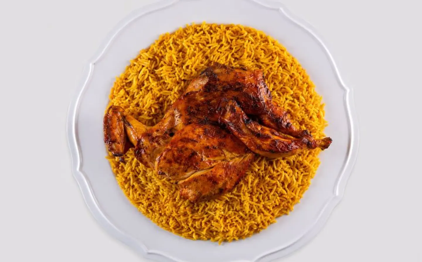 Madhbi Chicken With Biryani Rice