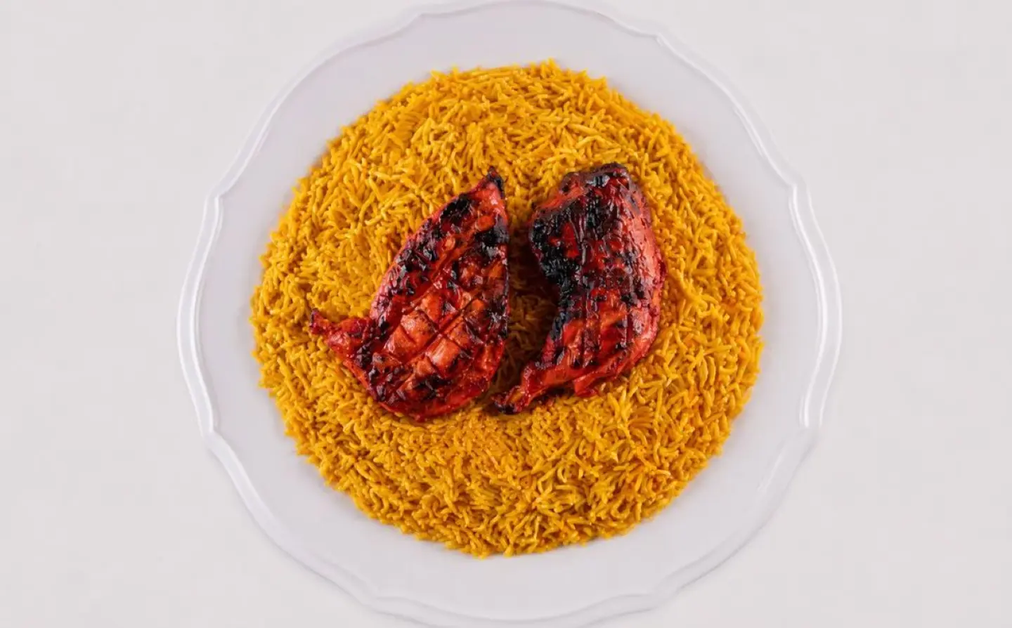 Tandoori Chicken With Biryani Rice