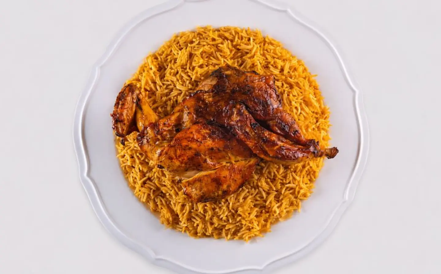 Madhbi Chicken With Kabsa Rice
