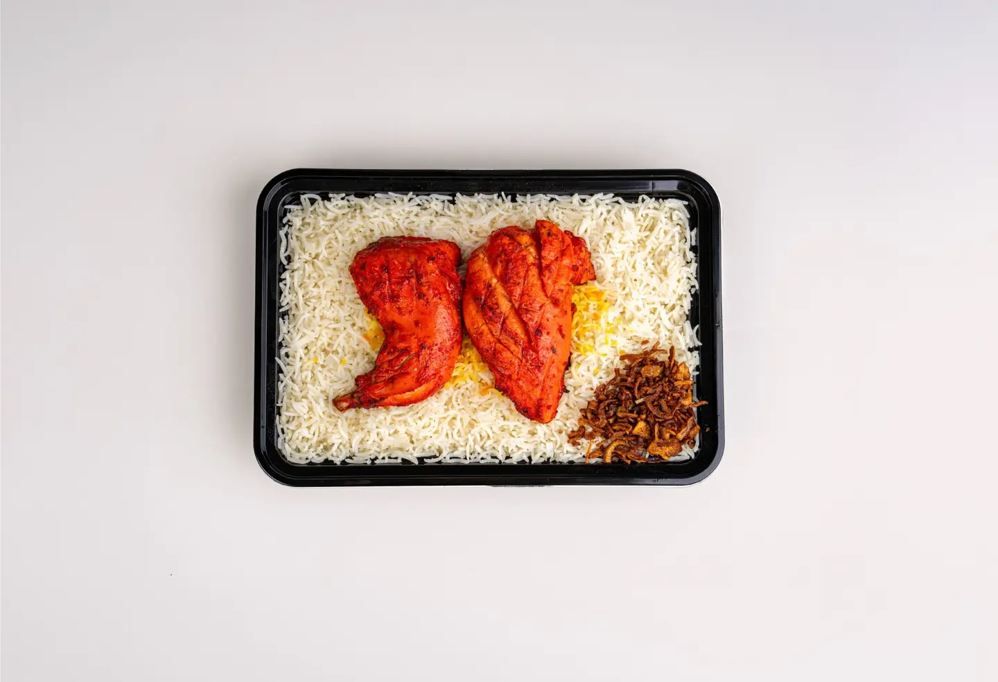 Tandoori Chicken With White Rice
