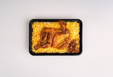 نص دجاج مظبي مع رز مندي