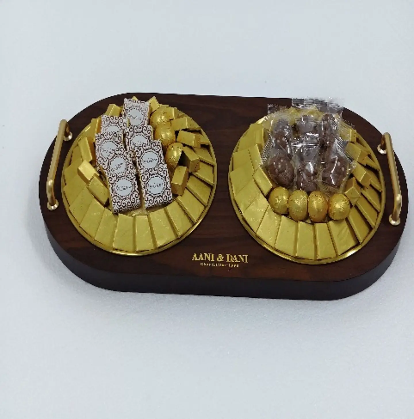 Brown Matte Vaneer Eid Tray 26