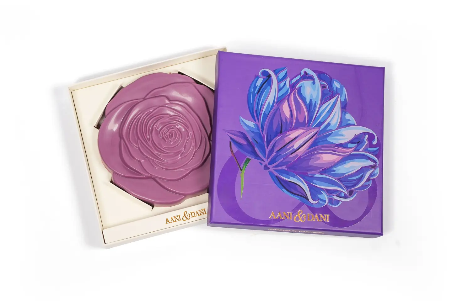 Signature Purple Chocolate Flower Box