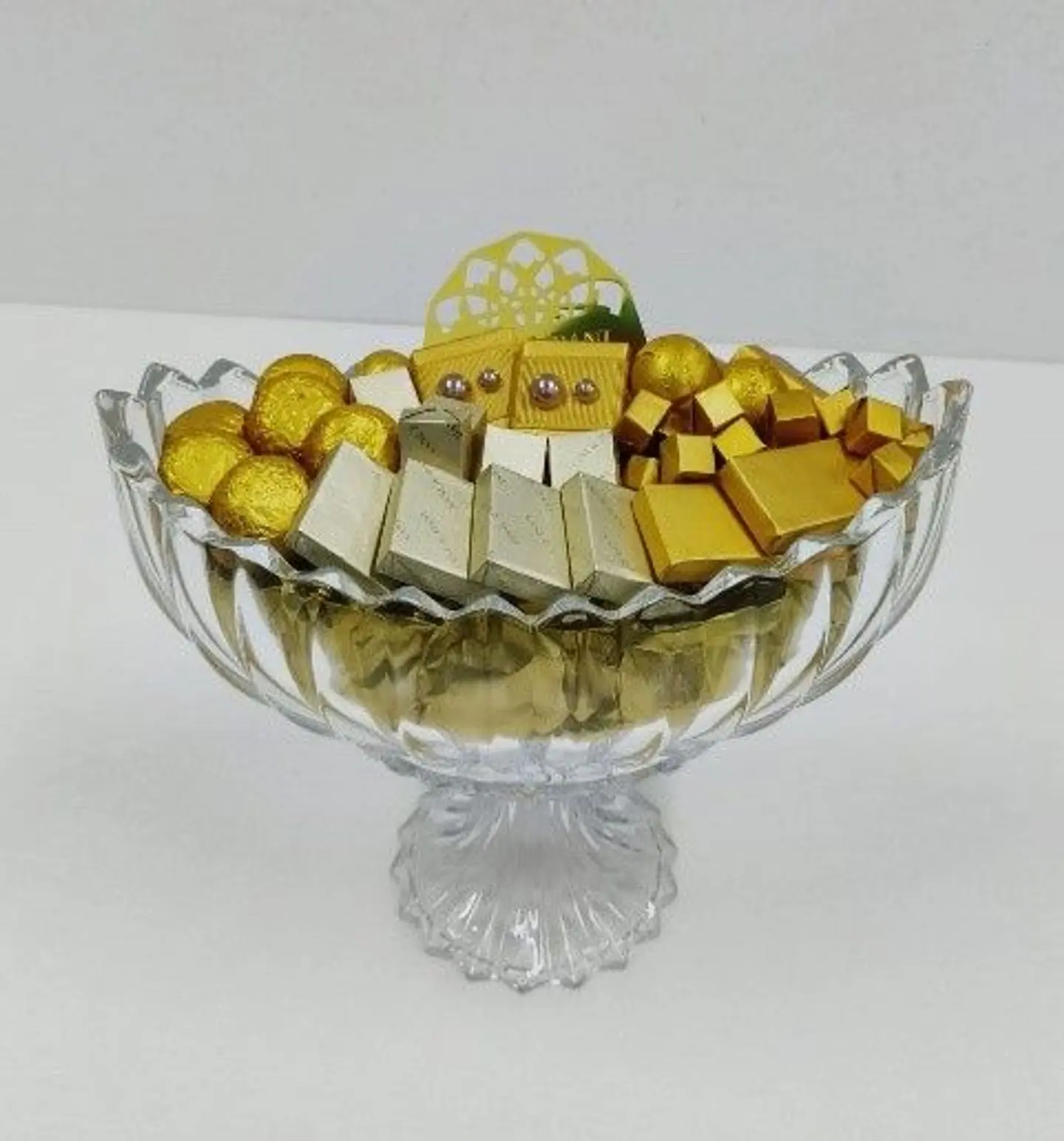 Crystal Curve Spike Vase Gold