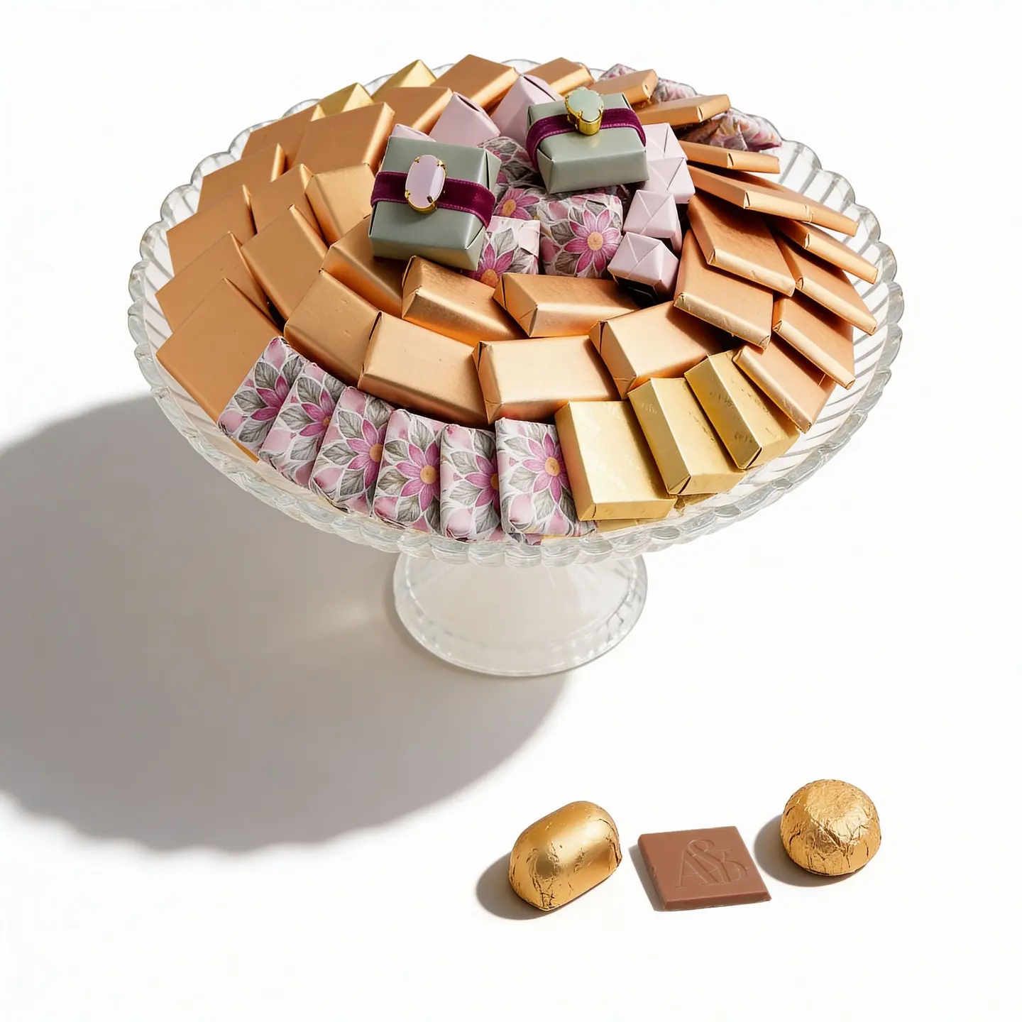 مزهرية زجاجية سيراميكية ذهبية من أسيل - 6