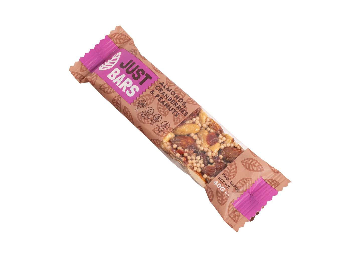 جاست بار لوز مع توت بري وفول سودانى 40جم