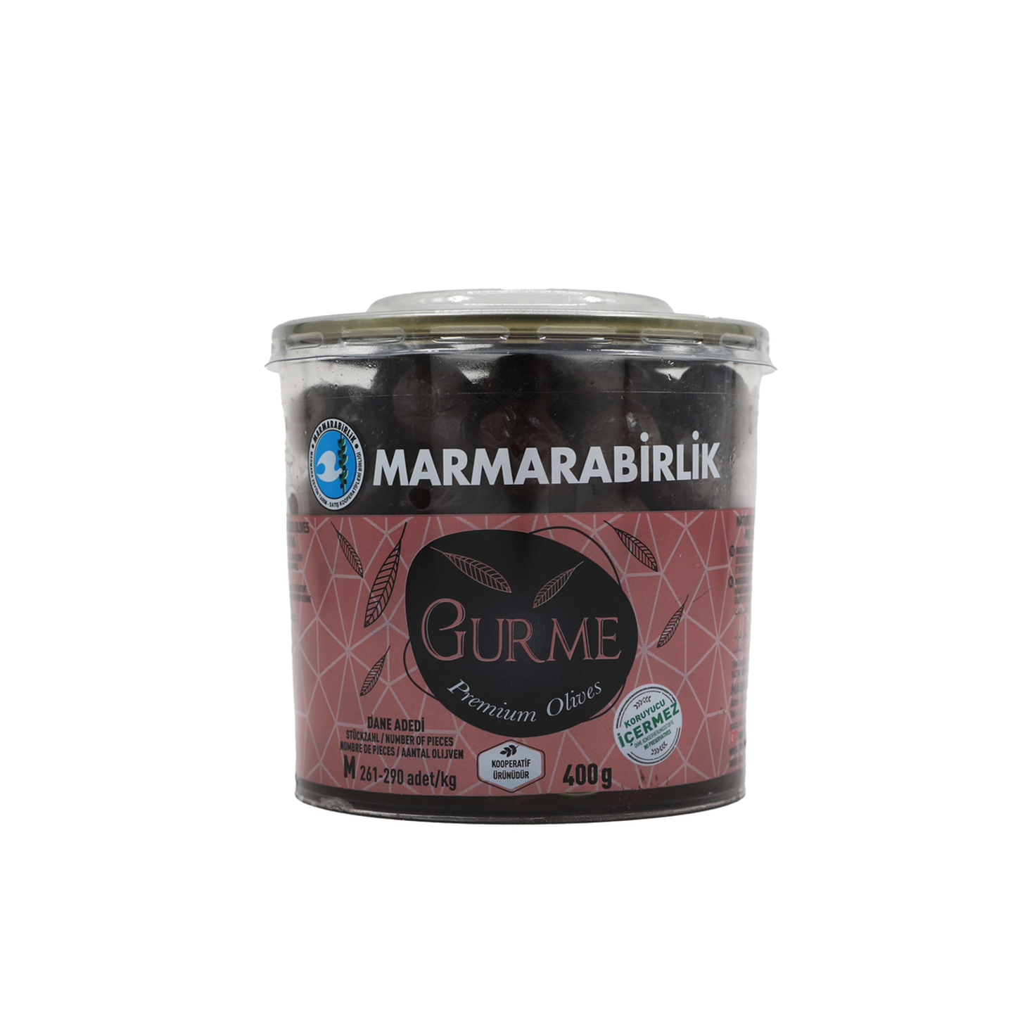Marmara Gurme Premium Black Olives 400g