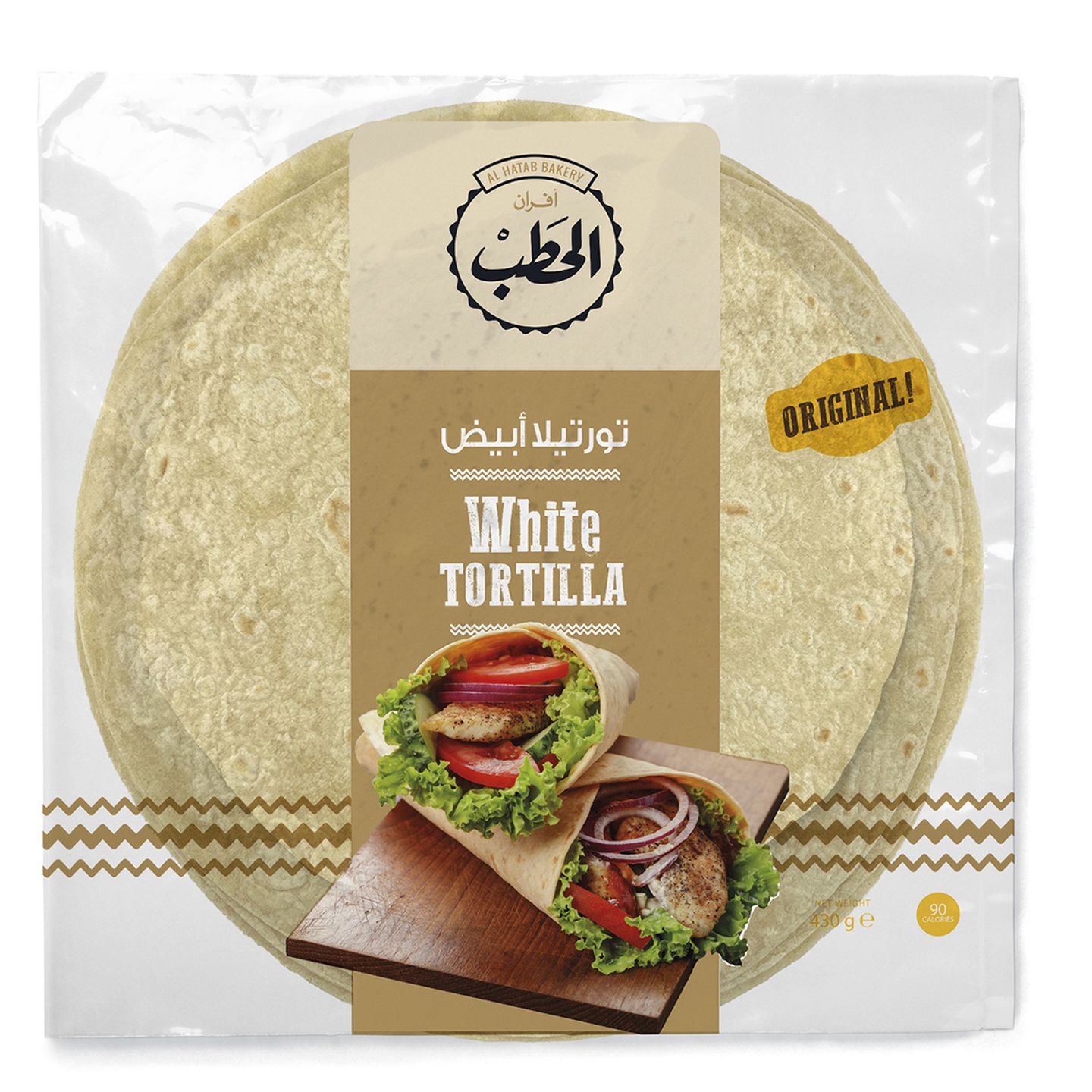 خبز تورتيلا أبيض