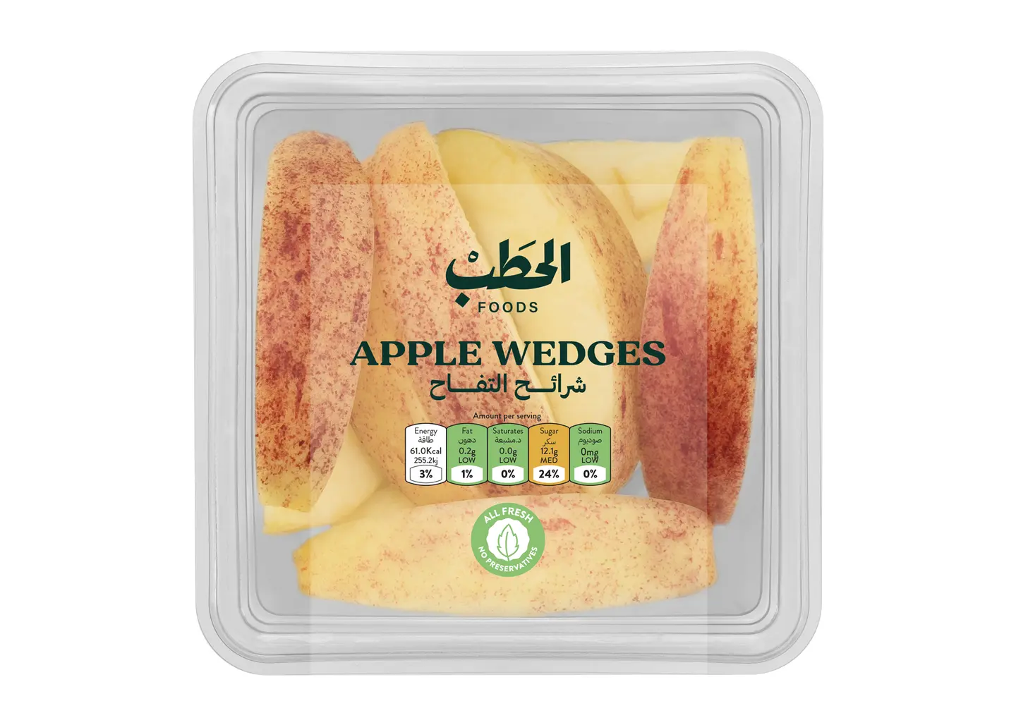 الحطب شرائح التفاح 120جم