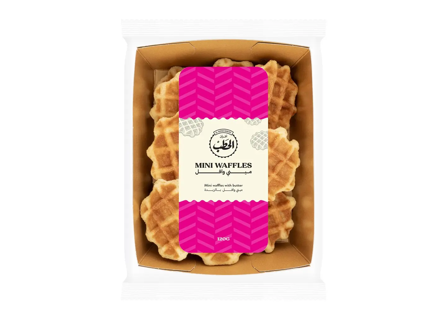 Alhatab Mini Waffles With Butter 120 G