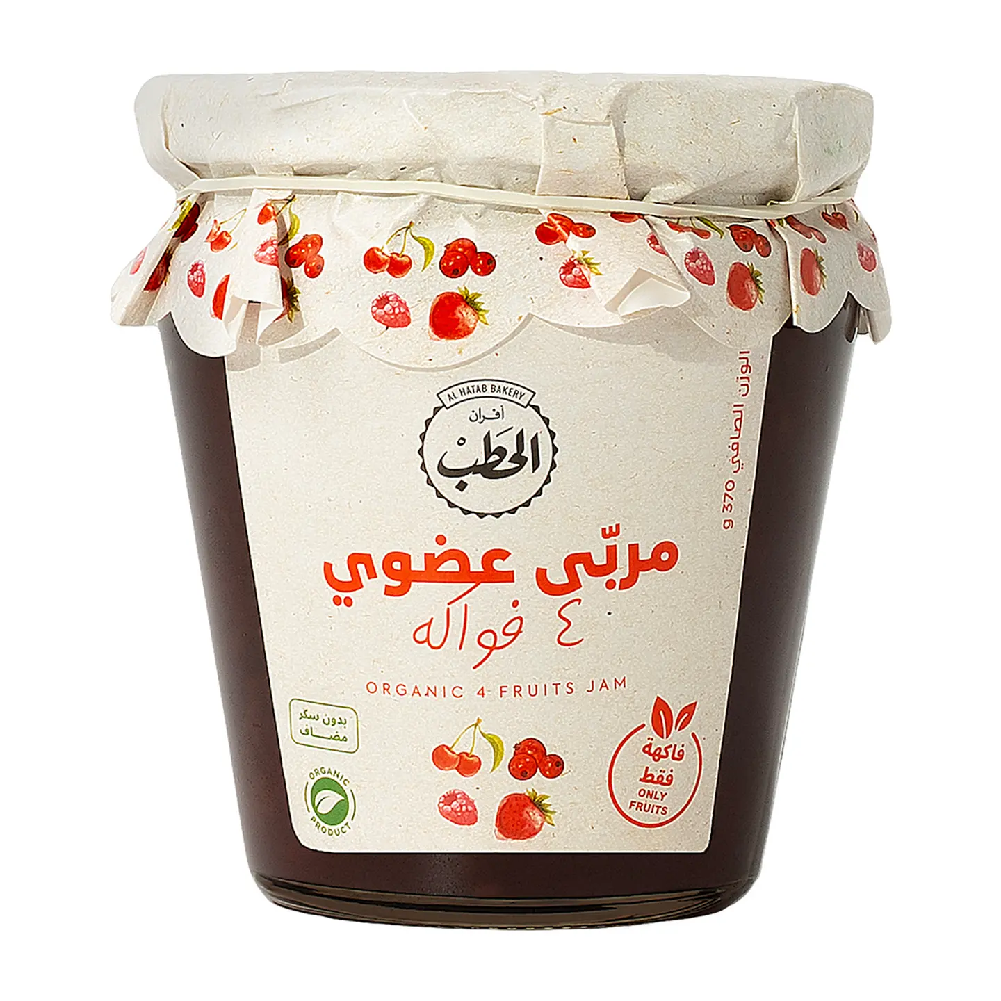 مربى عضوي 4 فواكه عضوي 100٪ 370 جم