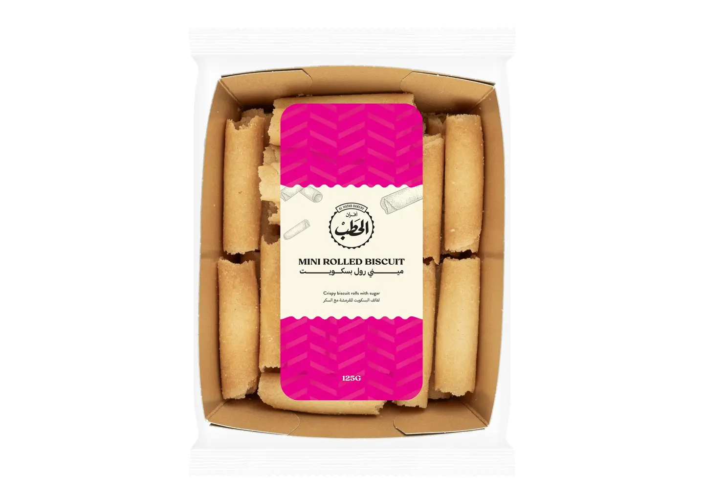 Alhatab Rolled Biscuit W.Chc Decor 180 G