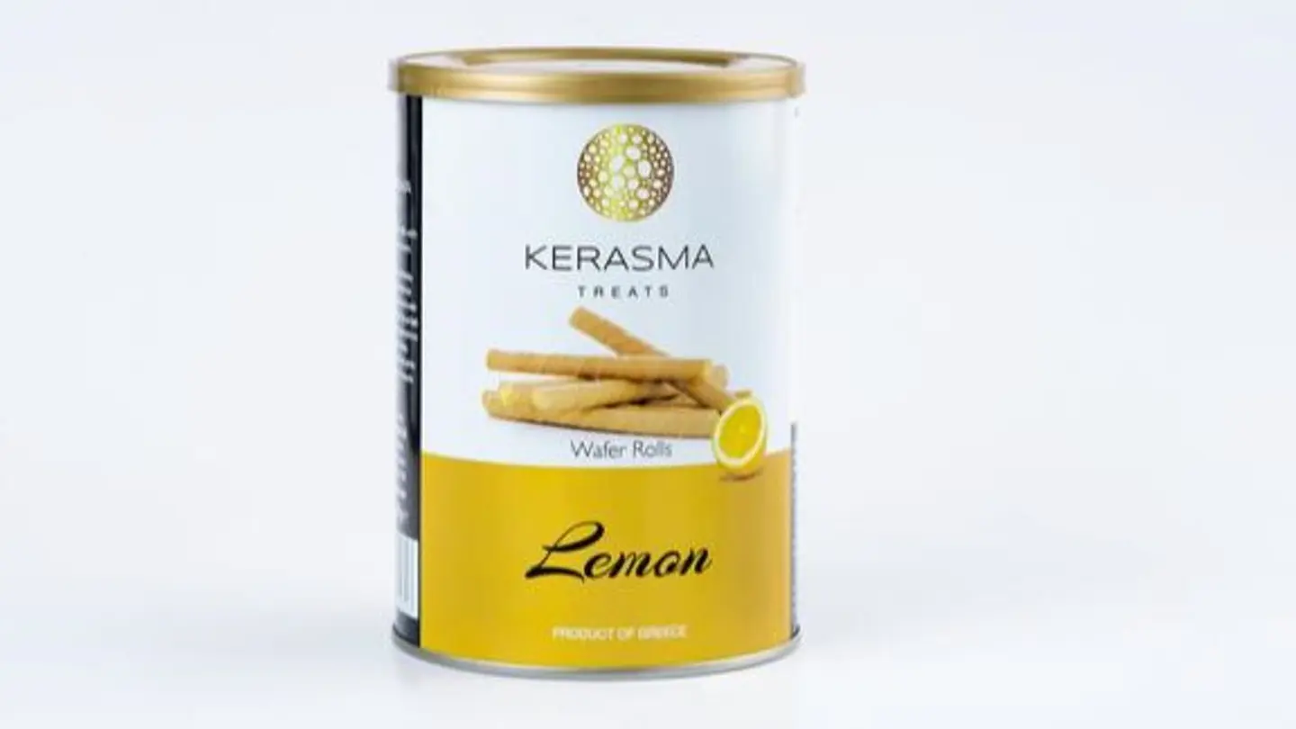 Kerasma Wfer Rolls W/ Lemon Cream 400g