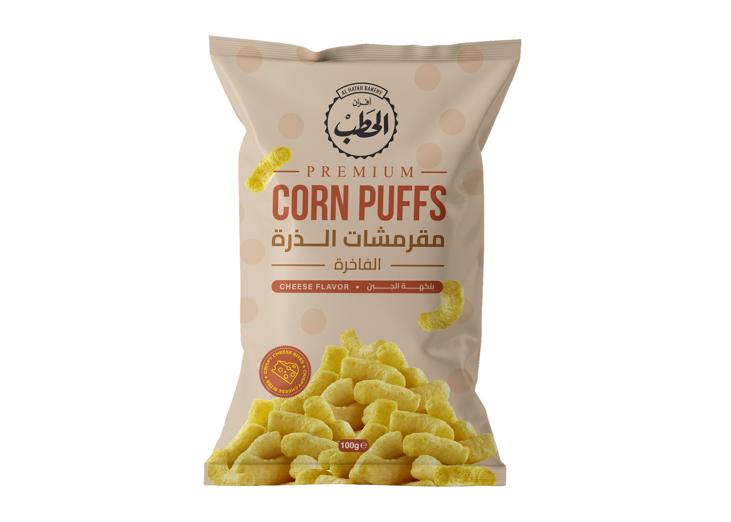 الحطب بفس رقائق الذرة بالجبن 100جم