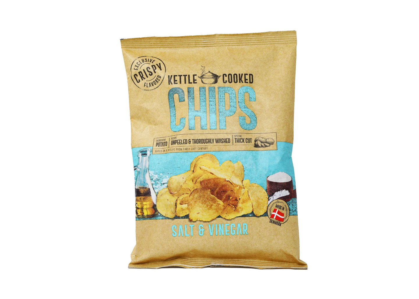 رقائق كيتل شيبس مطبوخ ملح وخل 150جم