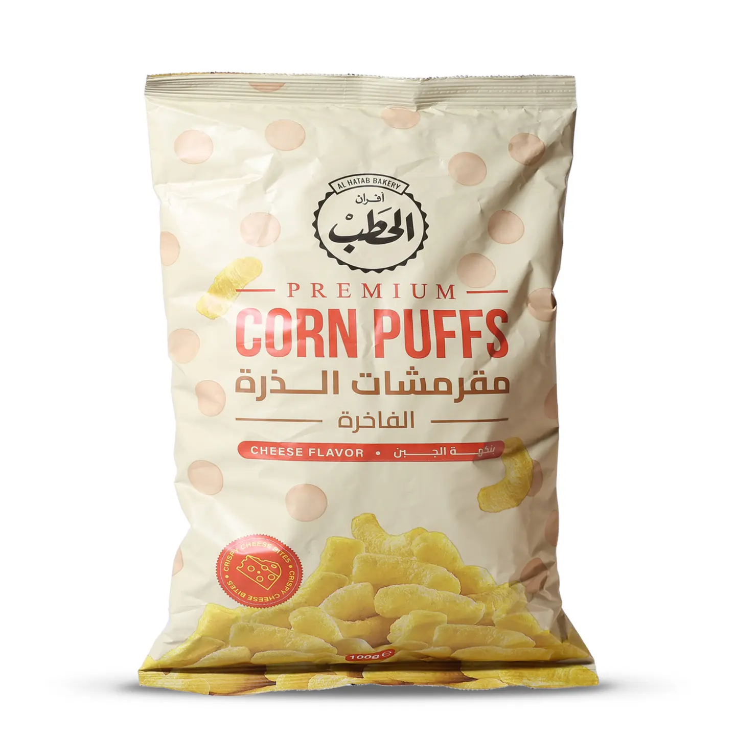 Alhatab Corn Puffs Cheese 100 Gm