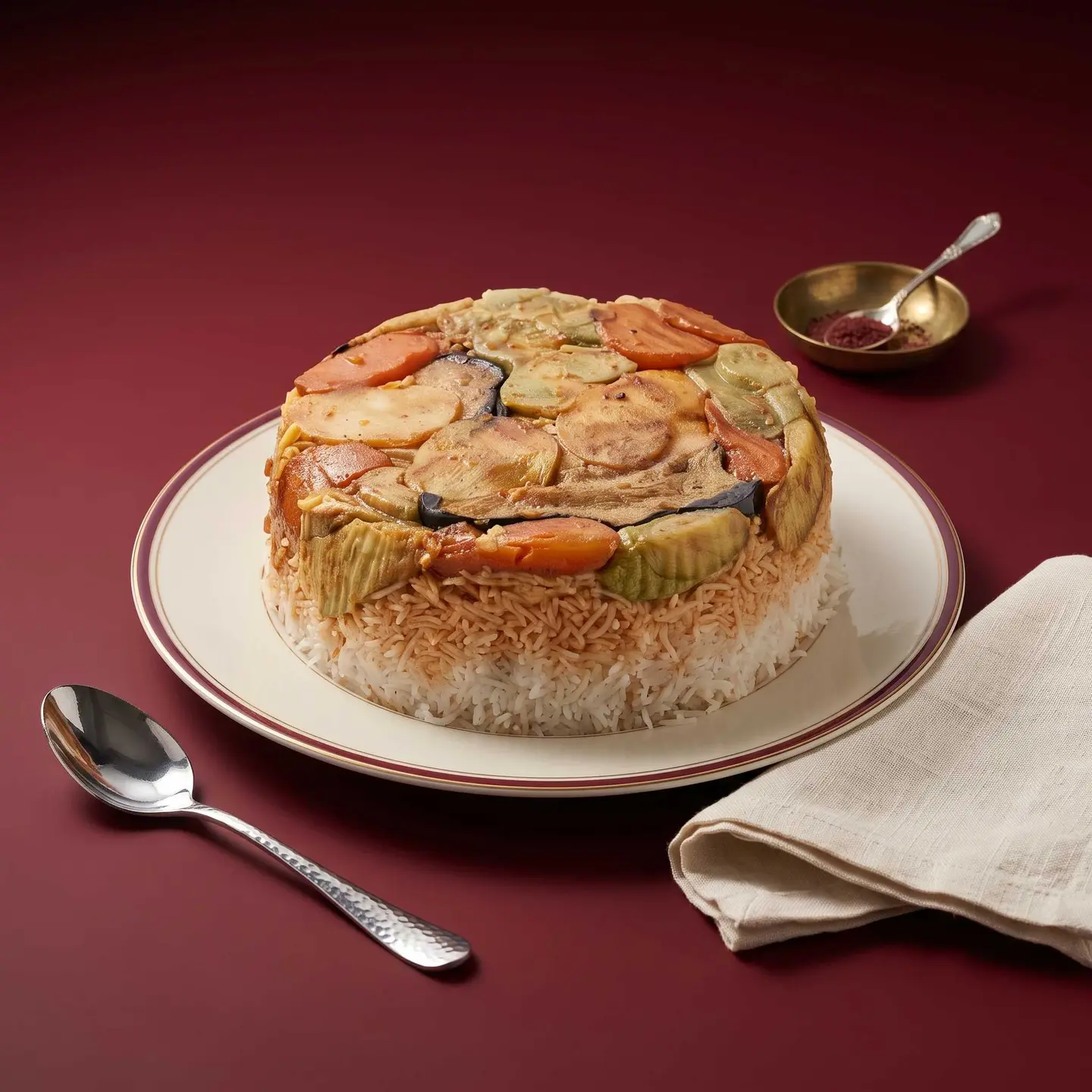 Chicken Maqlooba Shabi Rice