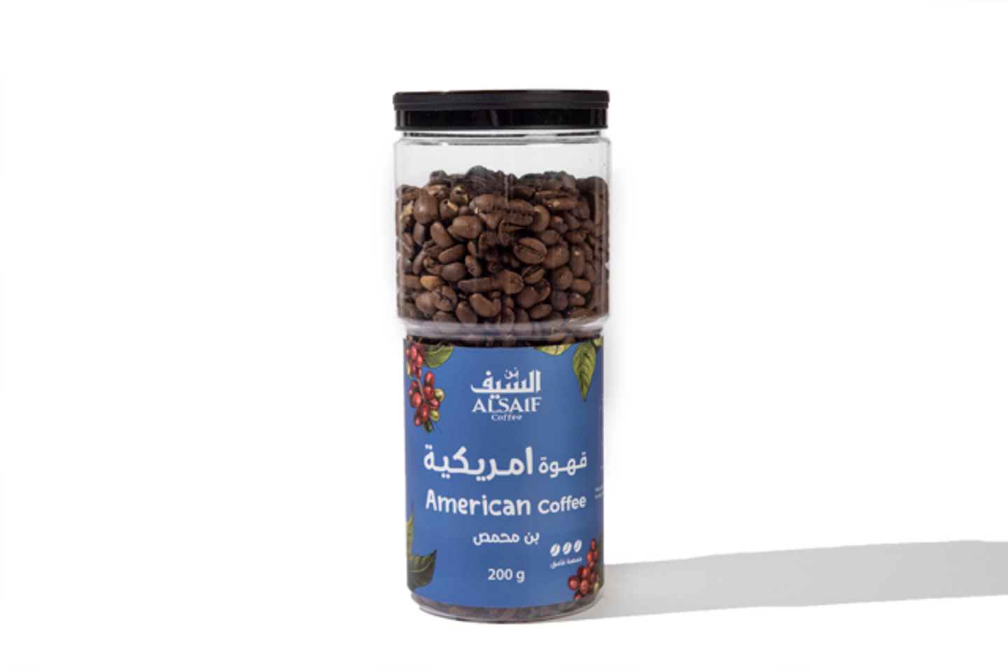 علبة بن السيف محمص قهوة امريكي غامق ٢٠٠ جم