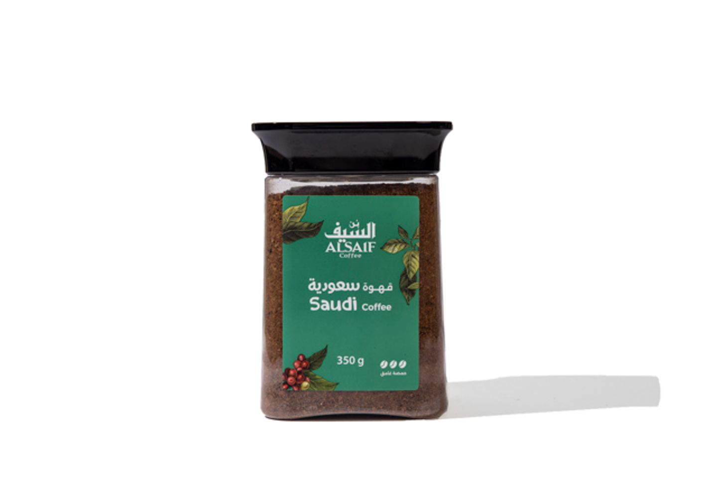 علبة قهوة السيف سعودية حمصة غامق ٣٥٠ جم