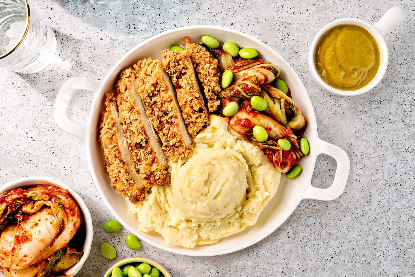 Chicken Katsu Mashed Potato Bowl